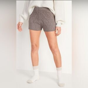 NWT *COZY* Sz XL Tall Old Navy Taupe Knit Lounge Shorts